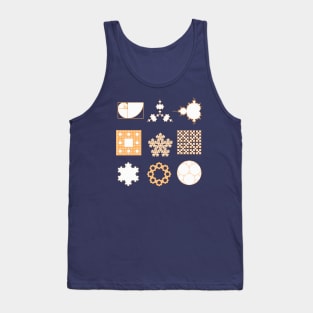 9 Fractals- orange Tank Top